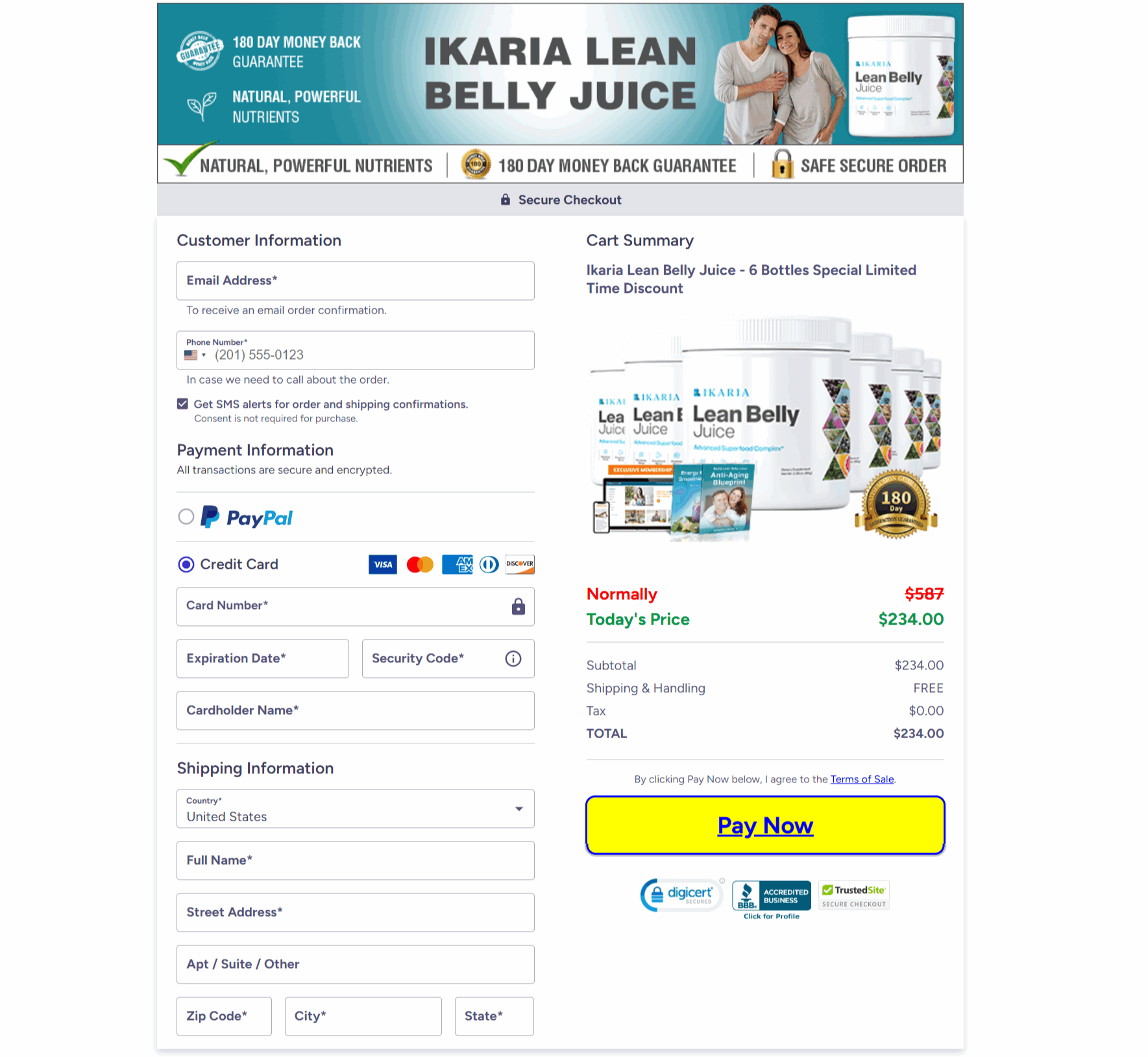ikaria lean belly juice-Secure-Checkout